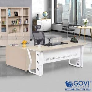 Alternative view of Combo bàn giám đốc kèm tủ phụ 1m8 Iris01