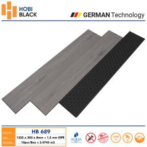 Sàn Gỗ HobiBlack Cốt Đen 8mm HB689