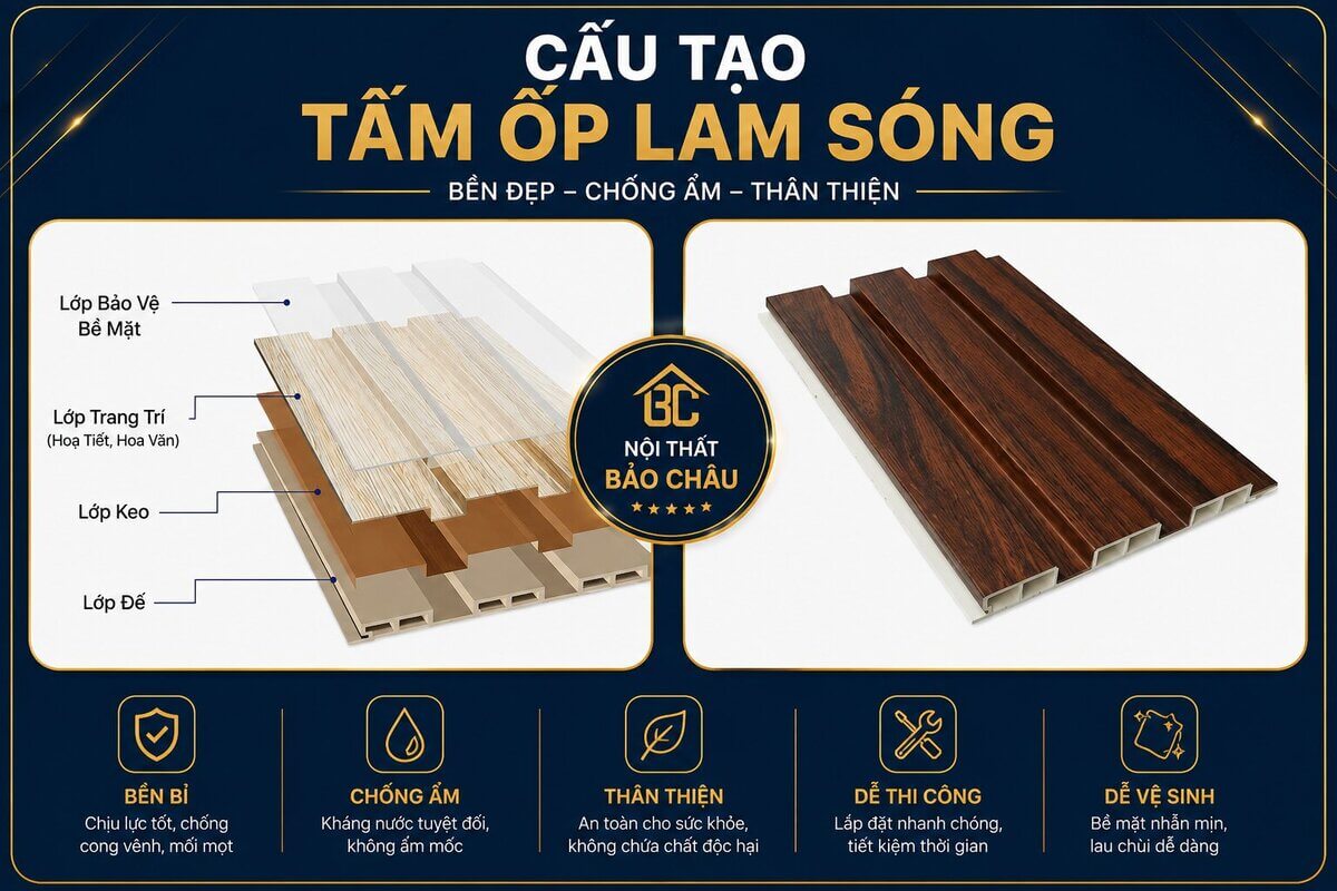 Khe giữa các thanh lam sóng dễ tích bụi