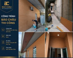 Công trình ốp mặt ngoài Doanh trại quân đội