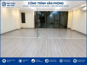 Công trình thi công sàn nhựa dán keo văn phòng