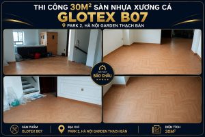 Công trình thi công sàn nhựa Glotex hoàn thiện tại Hà Nội