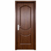 Cửa nhựa composite huỳnh âm HAB05 hai pano vòm cong màu nâu óc chó trầm