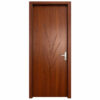 Cửa nhựa composite huỳnh âm HAB07 họa tiết lá màu nâu đỏ