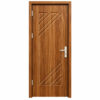 Cửa nhựa composite huỳnh âm HAB10 sọc chéo màu vàng nâu vân gỗ