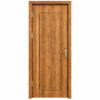 Cửa nhựa composite huỳnh âm HAB11 ô trám hoa văn màu vàng sáng vân sồi