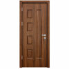 Cửa nhựa composite huỳnh âm HAB12 ô vuông và pano dài màu nâu óc chó