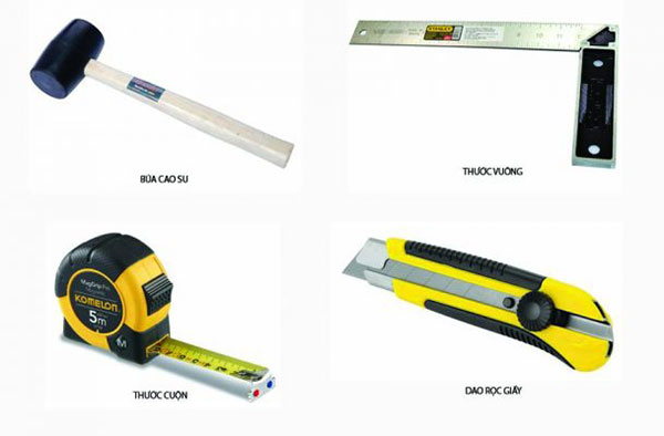 dụng cụ thi công sàn nhựa