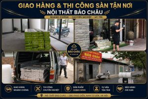 Giao hàng và thi công sàn nhựa tận nơi Hà Nội