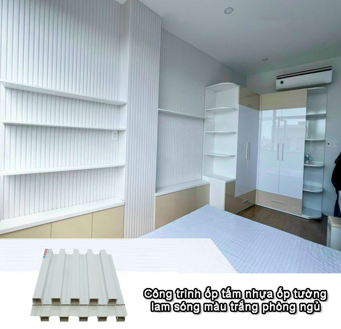 Lam sóng PVC màu trắng