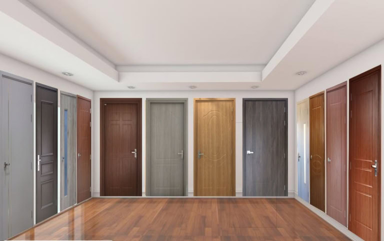 mẫu cửa composite phòng ngủ đẹp