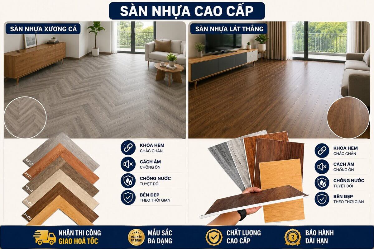 mẫu sàn nhựa hèm khóa