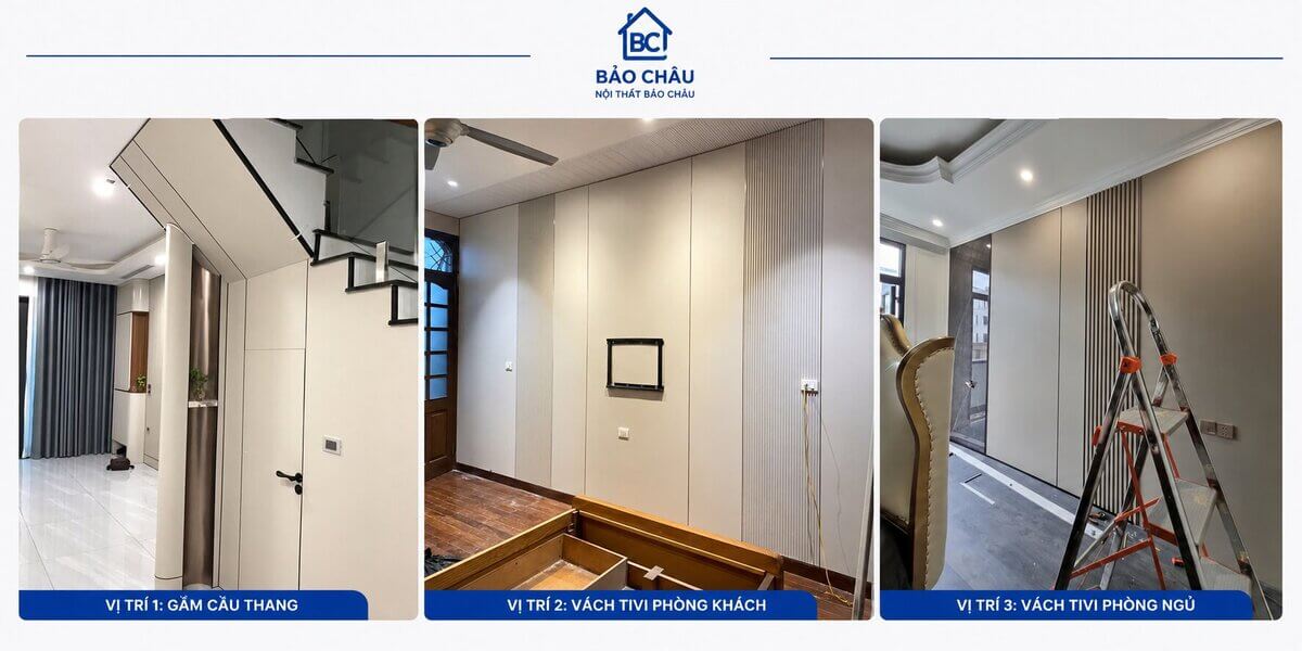 Ốp tấm pvc vân đá Nội Thất Bảo Châu