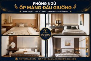 ảnh phòng ngủ ốp mảng đầu giường