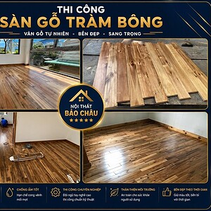 Sàn gỗ tự nhiên tràm bông
