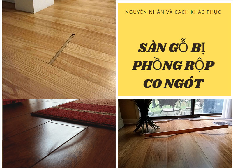 Nhược điểm sàn gỗ Sàn gỗ bị cong vênh do ẩm