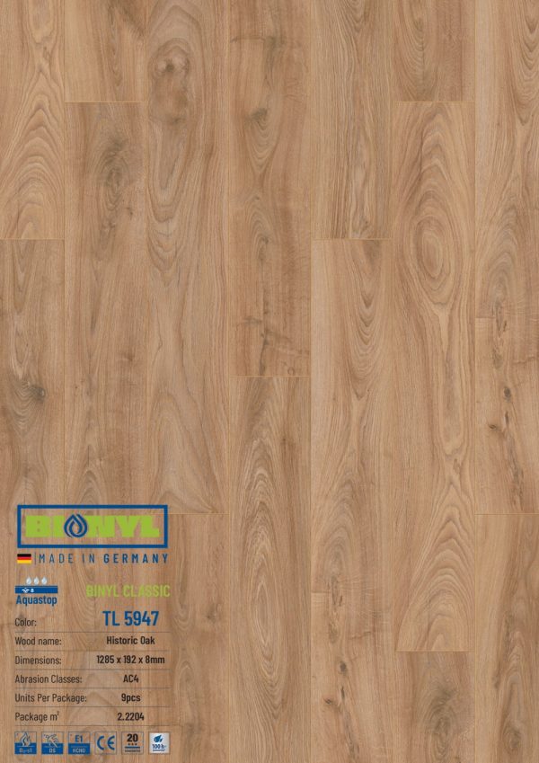 Sàn gỗ Binyl Class 8mm TL5947