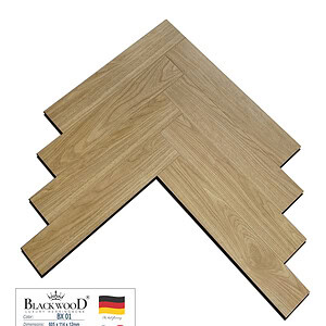 Sàn Gỗ Blackwood Xương Cá Cốt Đen BX01