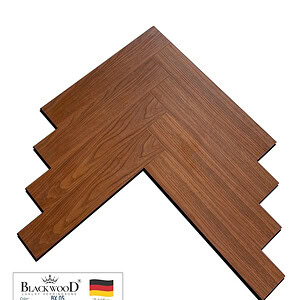 Sàn Gỗ Blackwood Xương Cá Cốt Đen BX05