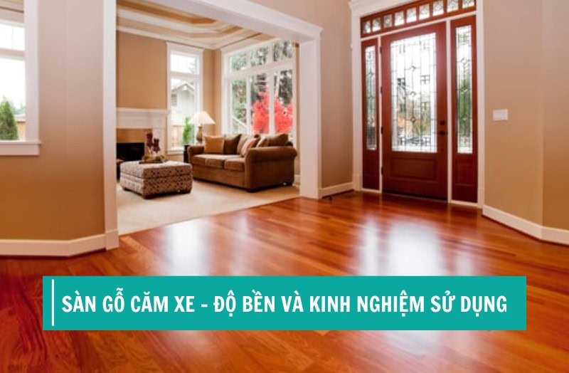 sàn gỗ căm xe phòng khách