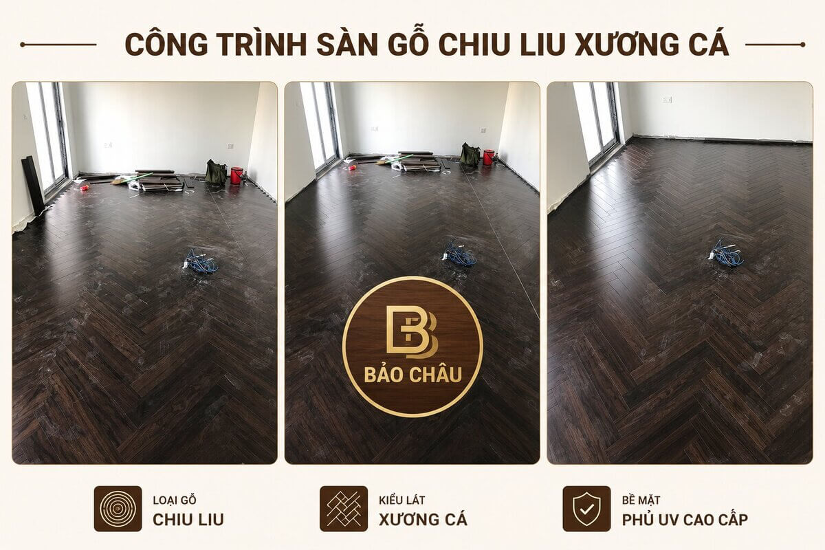 Thi công sàn gỗ chiu lưu=