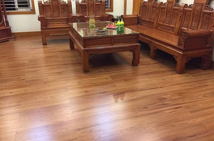 sàn gỗ công nghiệp hà nội phòng khách
