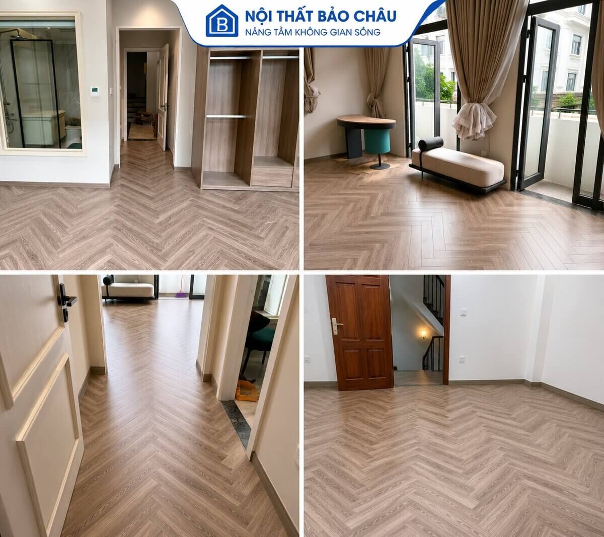 công trình sàn gỗ công nghiệp Bảo Châu đã thi công