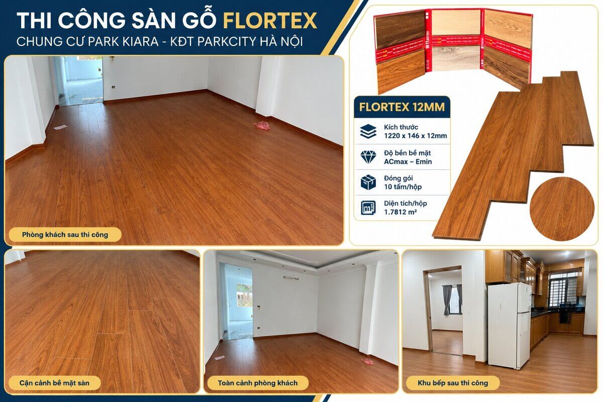 Sàn gỗ Flortex cho căn hộ cho thuê và cải tạo nhanh