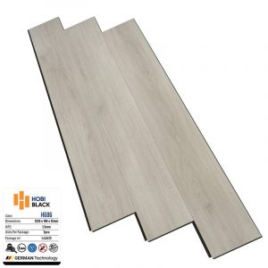 Sàn Gỗ Hobi Black Cốt Đen 12mm H686