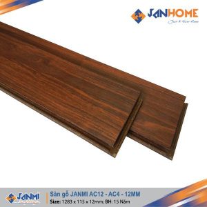 sàn gỗ janmi 12mm bản nhỏ AC12