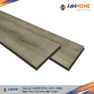 sàn gỗ janmi 12mm bản nhỏ o116