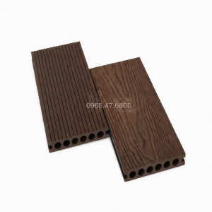 Sàn Gỗ Nhựa Ngoài Trời Vân 3D Màu Cafe