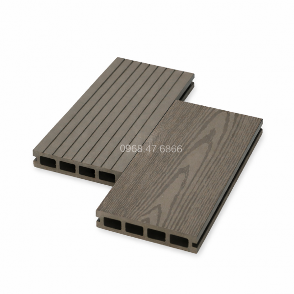 Sàn Gỗ Nhựa Ngoài Trời 2D Màu Đen