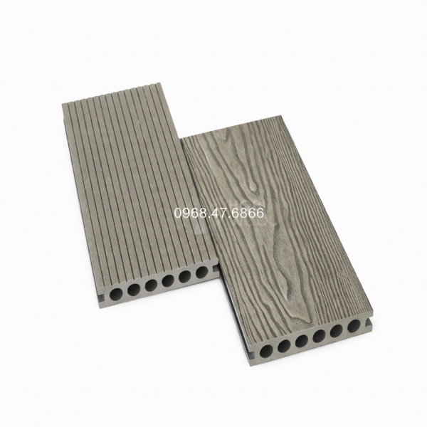 Sàn Gỗ Nhựa Ngoài Trời 3D Màu Đen