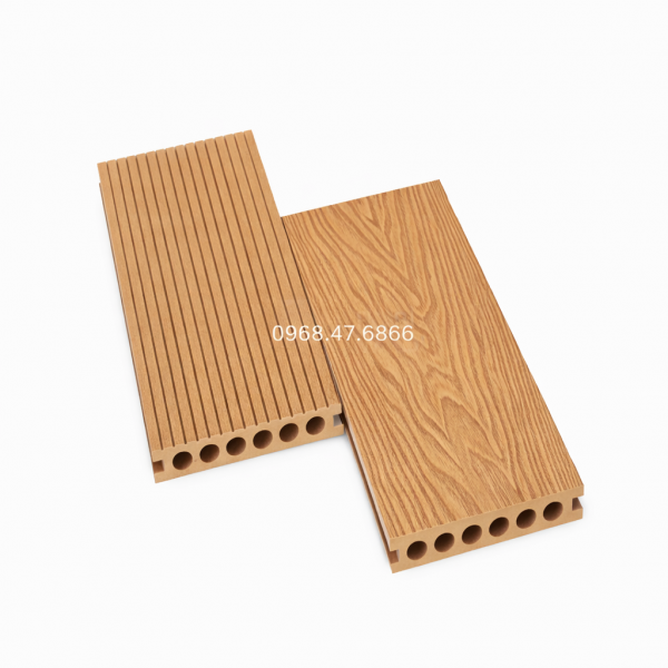 Sàn Gỗ Nhựa Ngoài Trời 3D Màu Vàng