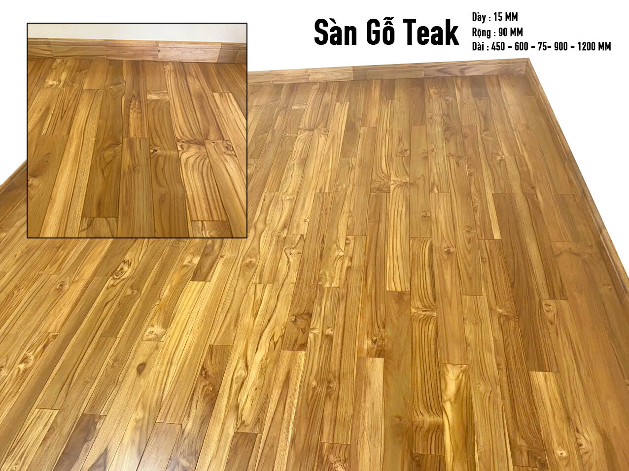 sàn gỗ teak tự nhiên