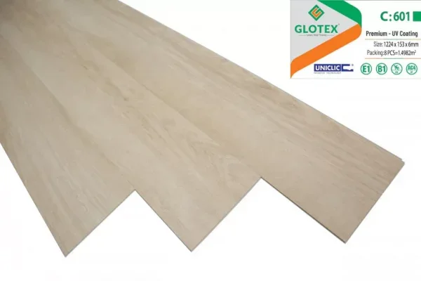 Sàn nhựa hèm khóa Glotex 6mm C601