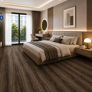 Sàn nhựa dán keo BC10 không gian phòng ngủ