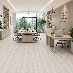 Sàn nhựa dán keo mã BC18 làm văn phòng