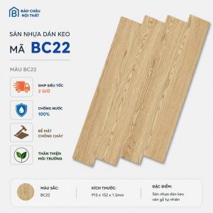 Sàn nhựa dán keo BC22