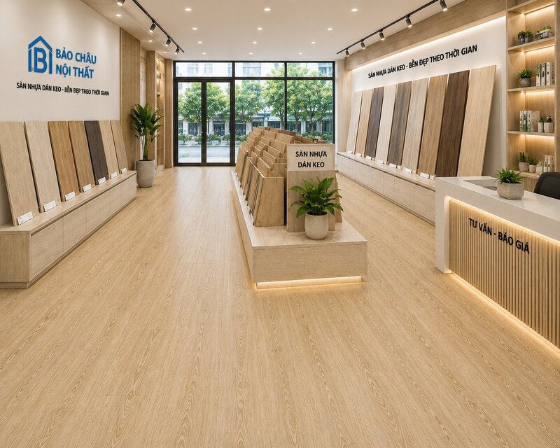 Sàn nhựa dán keo BC22 Cửa Hàng