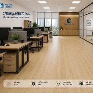 Sàn nhựa dán keo BC22 Văn Phòng