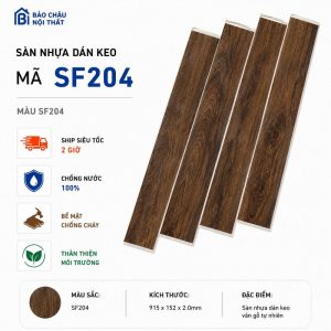 Mẫu sàn nhựa keo sẵn Sunfloor SF204