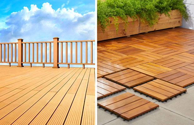 sàn nhựa giả gỗ ban công