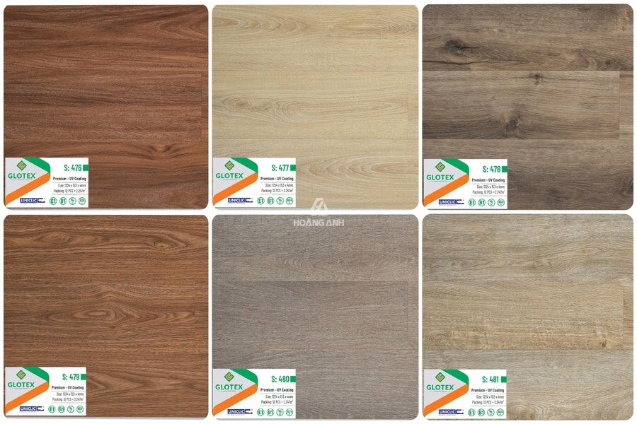 Sàn nhựa giả gỗ Glotex