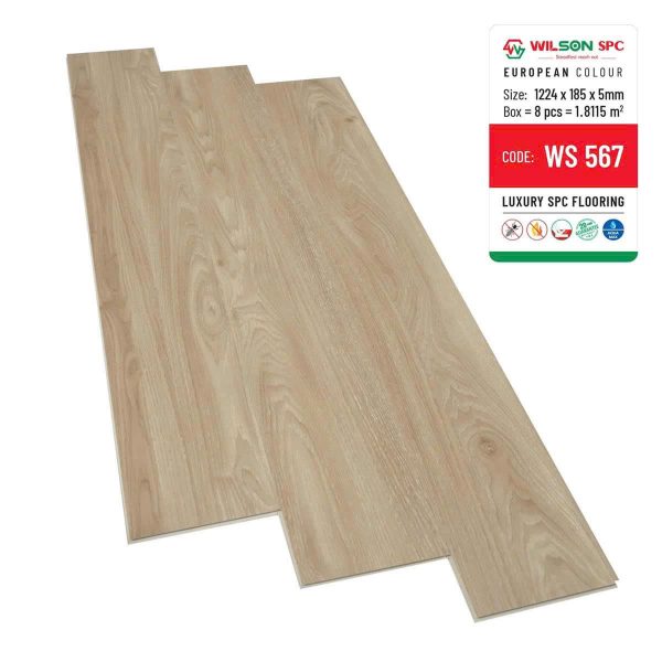 Sàn nhựa hèm khóa Wilson 5mm W567