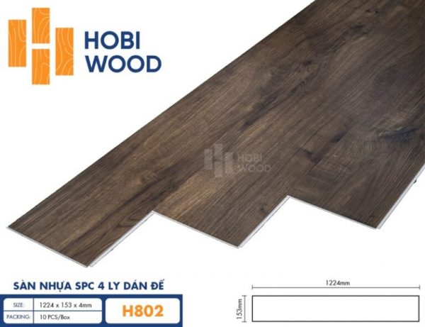 Sàn Nhựa Hobi Wood 4mm H802