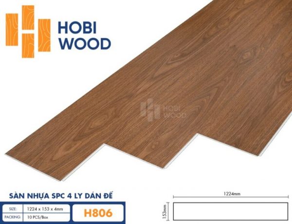 Sàn Nhựa Hobi Wood 4mm H806