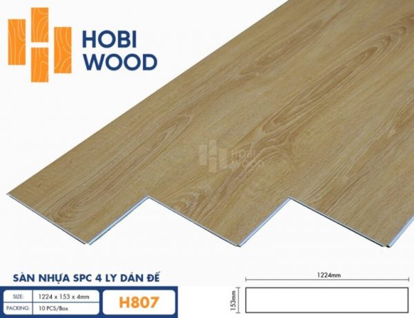 Sàn Nhựa Hobi Wood 4mm H807