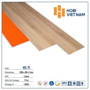 Sàn Nhựa Hobi Wood 7mm HS71